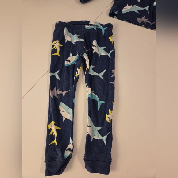 Carter's Navy and Aqua Shark Print Kids Sets - 3T - Picture 4 of 11